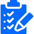 Evaluation before launch icon